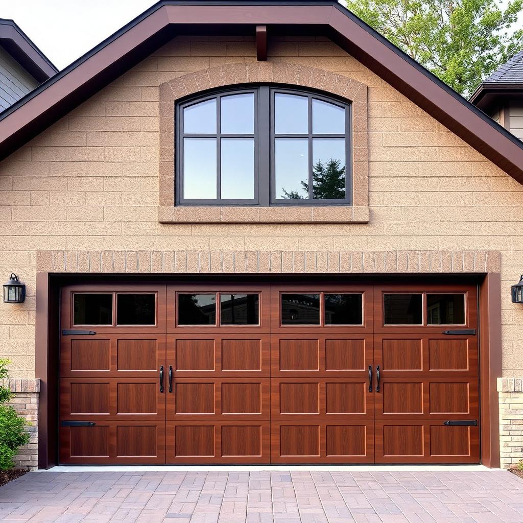After: Carriage-Style Garage Door Upgrade in Timonium, MD