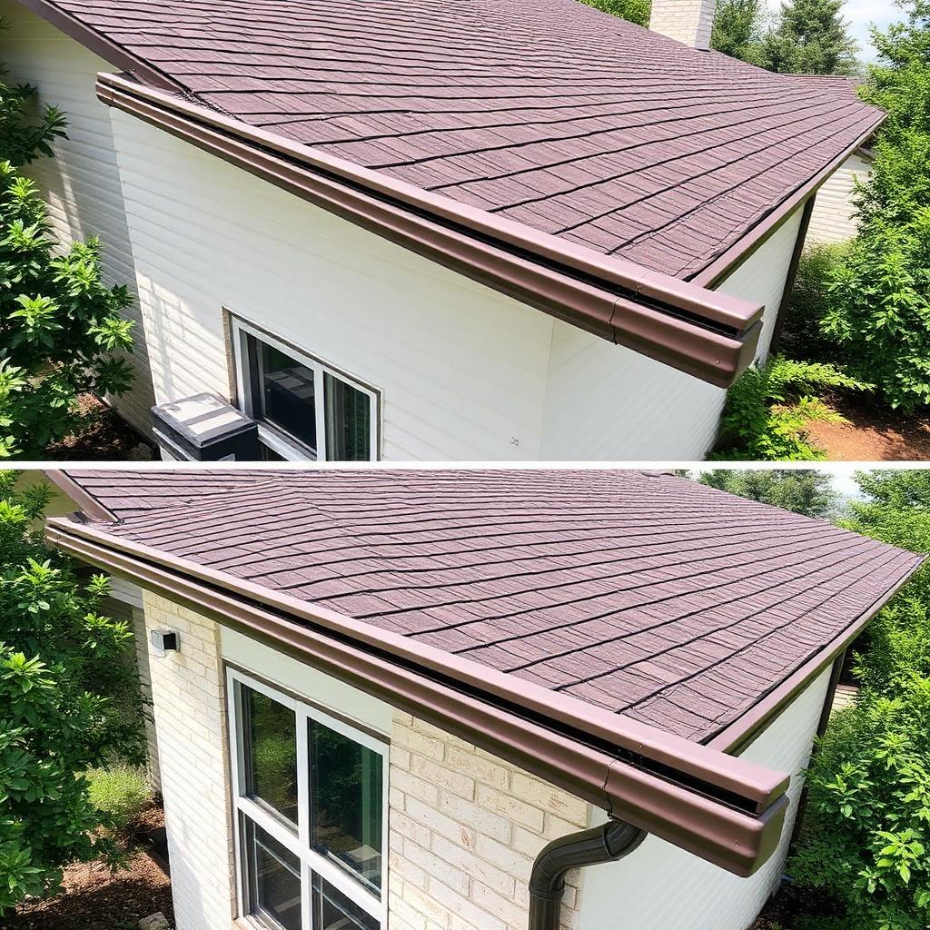 After: Seamless Gutters with Leaf Guards in Perry Hall, MD