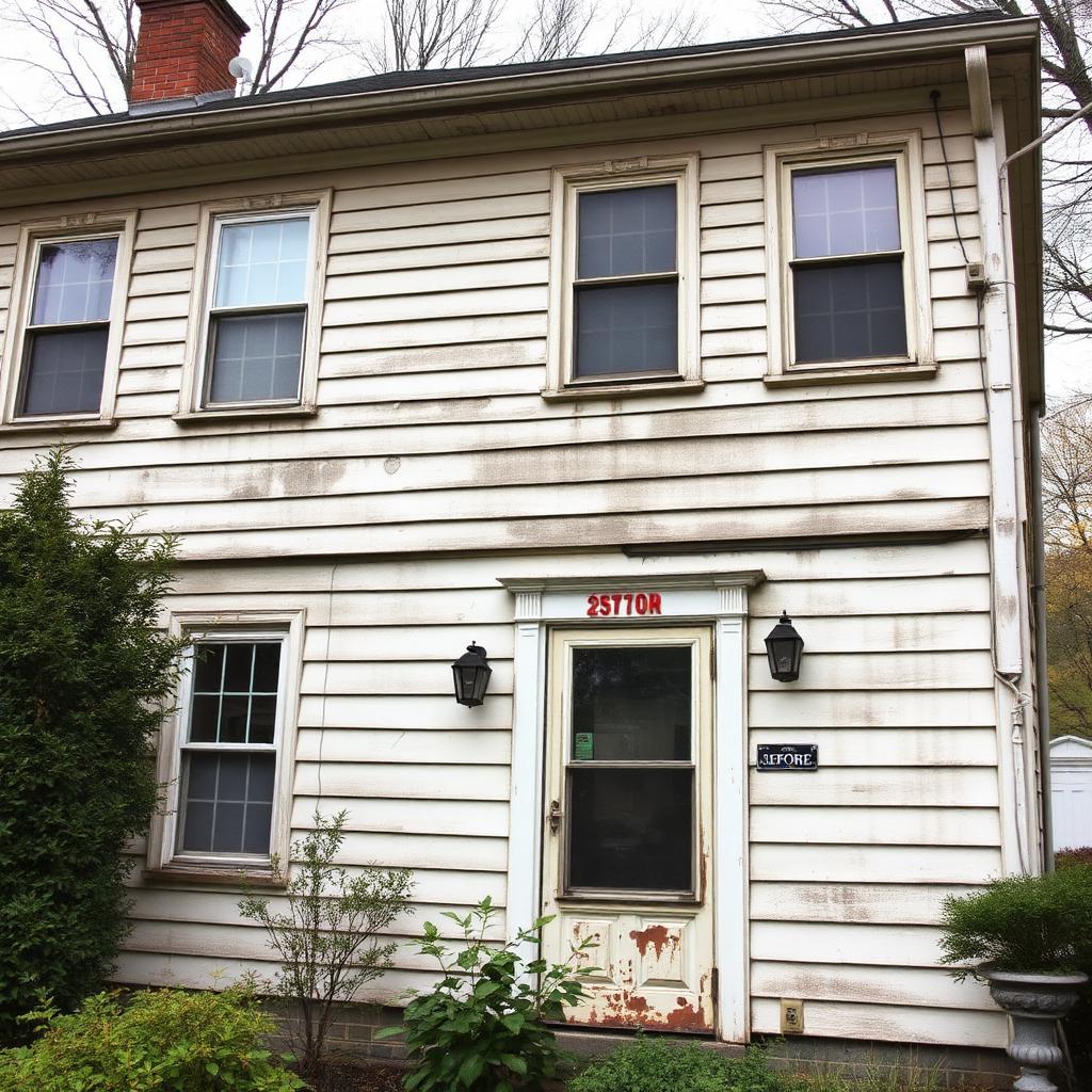 Before: James Hardie Fiber Cement Siding in Bel Air, MD